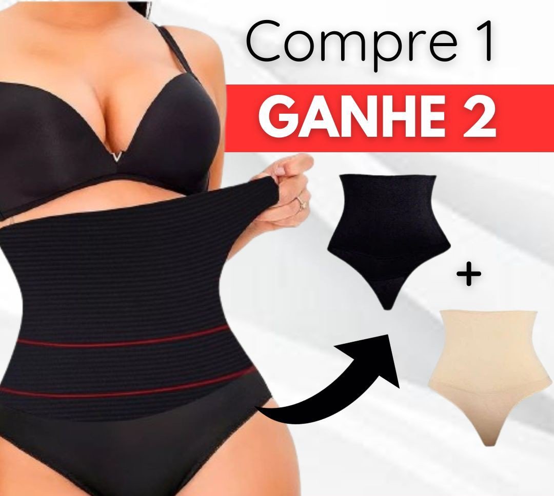 Calcinha modeladora reforçada (Promoção pague uma e leve 2 de graça)