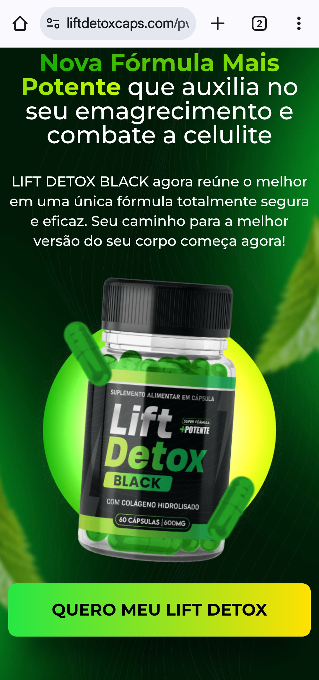 Lift detox black