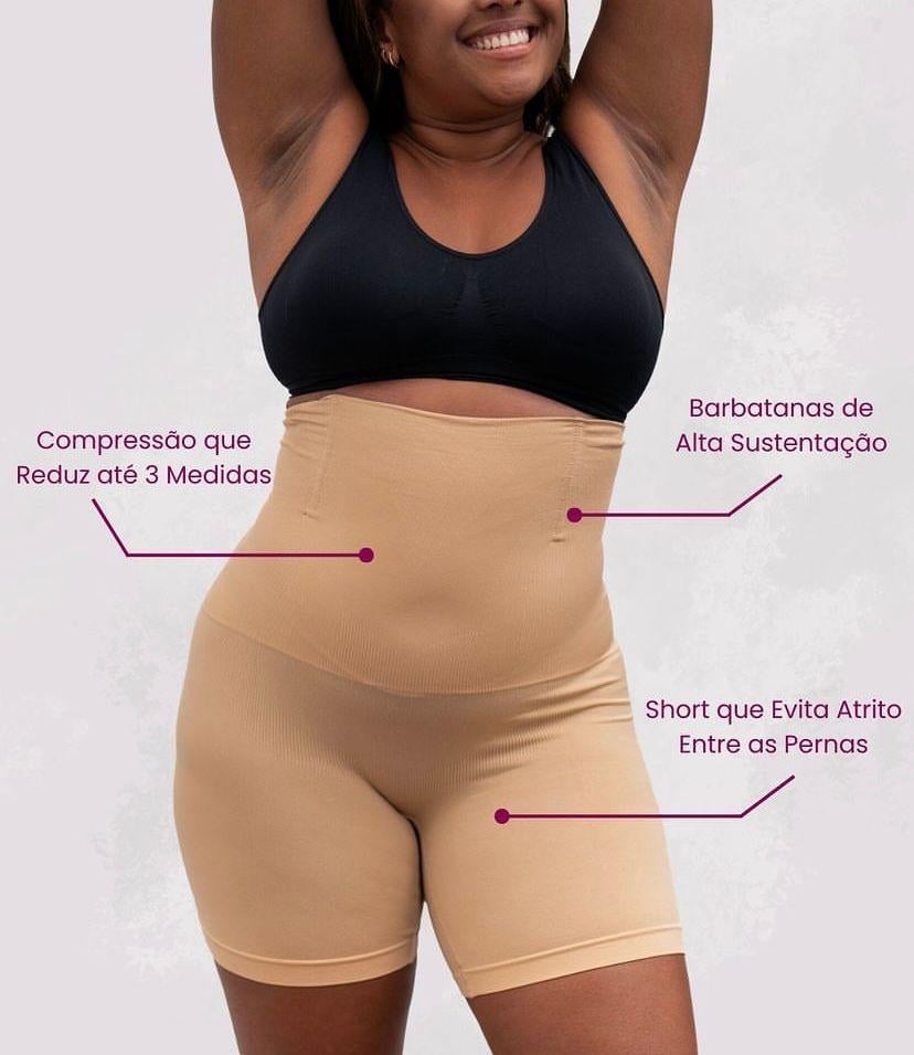 Short Cinta Modelador Reduz Medidas