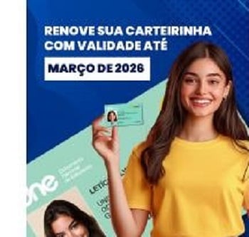 Carteira nacional do estudante física e digital