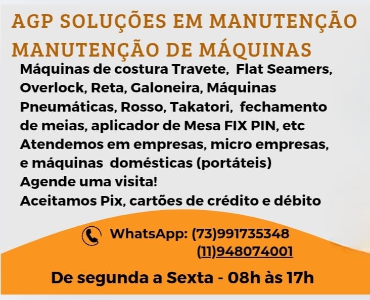 Serviços de revisão e manutenção de máquinas