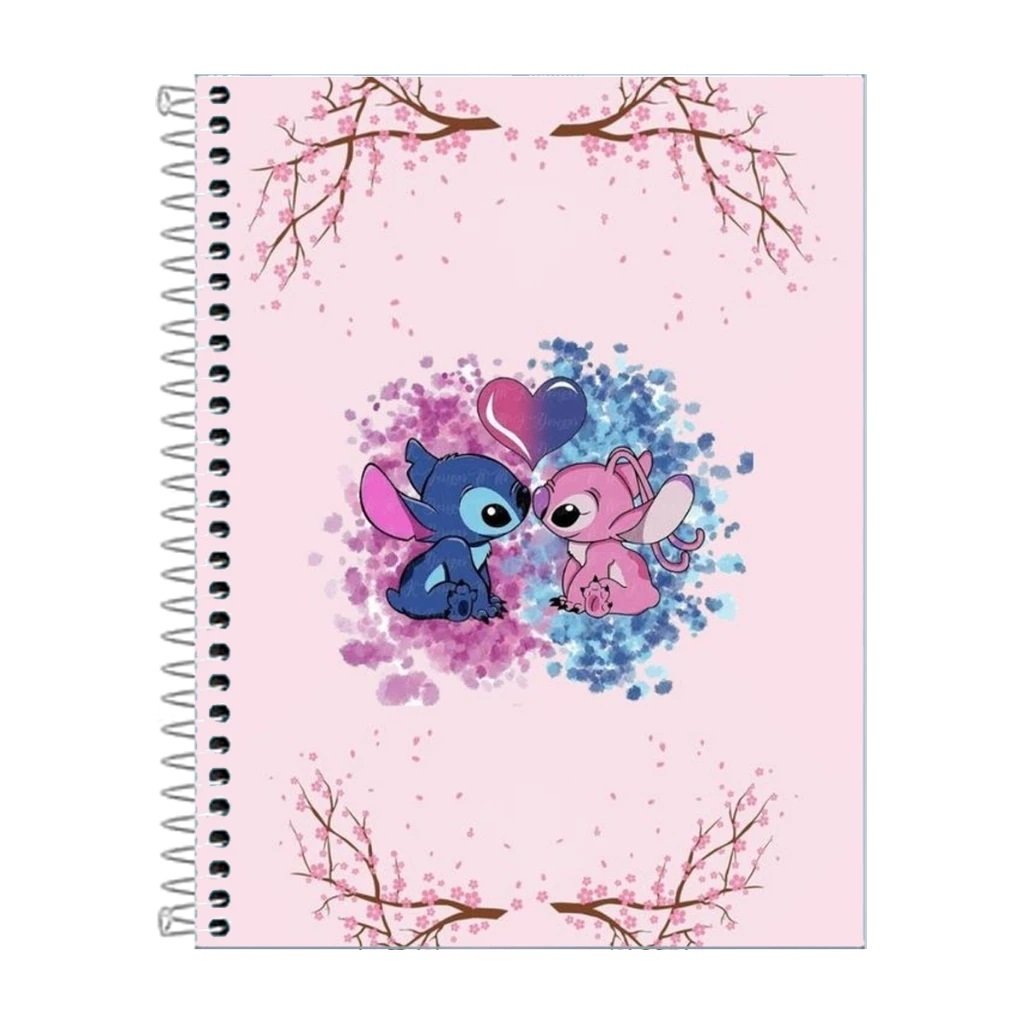 Caderno Lilo & Stitch Escolar 1, 10 ou 20 m