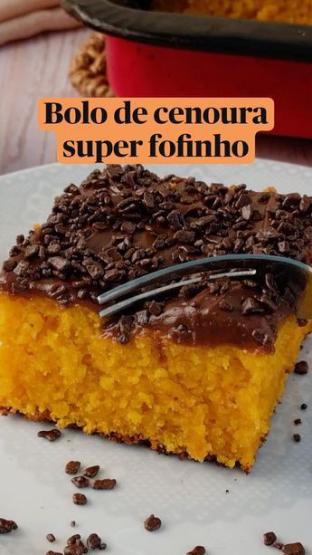 Receita Bolo de cenoura