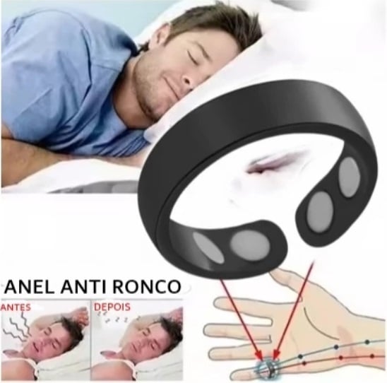 Anel Magnético Anti RoncoTotal Health ajustável 4 cores