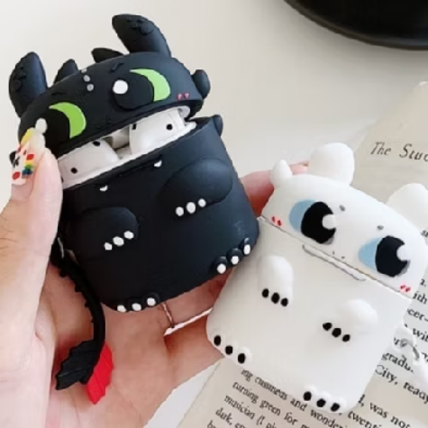 Fone bluetooth com capinha de desenho animado