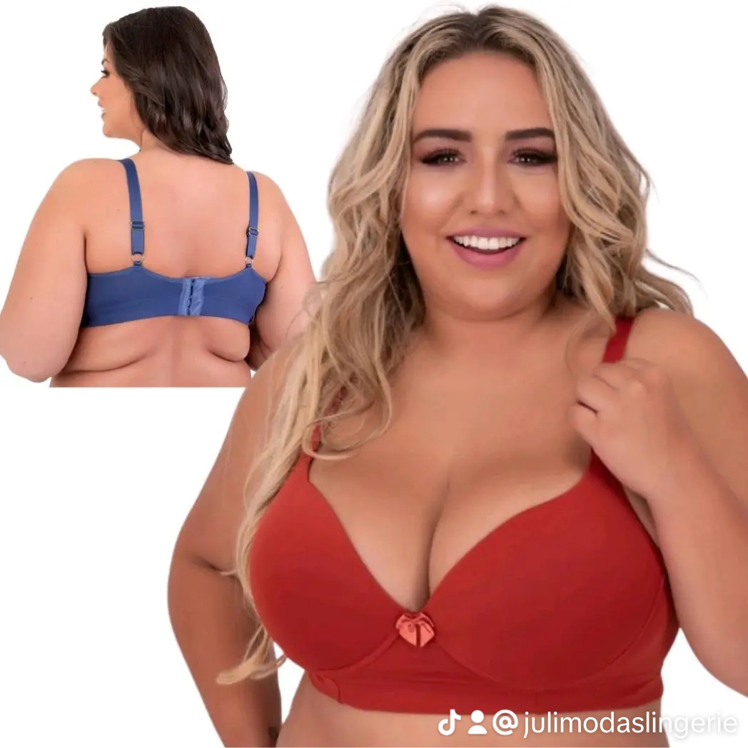 Sutiã feminino plus size bojo reforçado