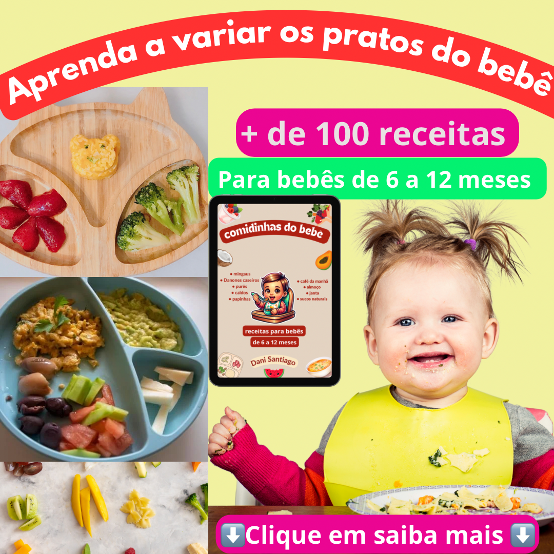 Receitas para bebê de 6 a 12 meses