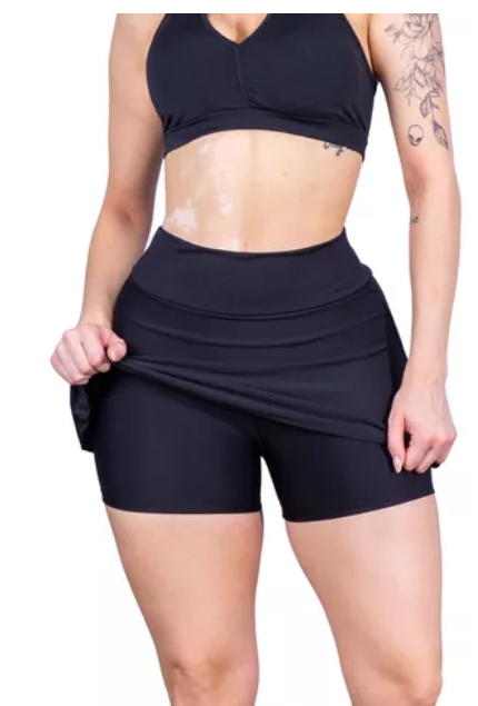 Short Saia Fitness Roupa Feminina Academia Suplex Atacado