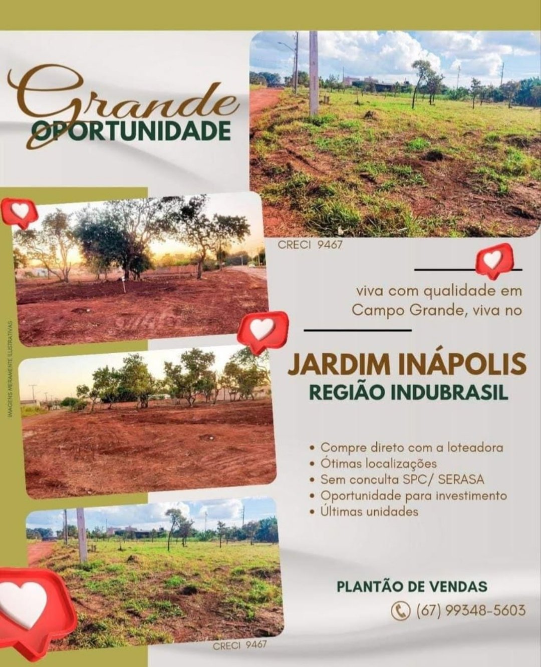 Campo Grande MS terreno a prazo