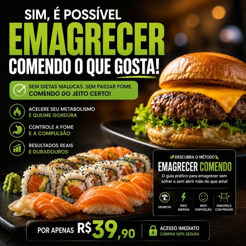  Emagreça Sem Abrir Mão da...
