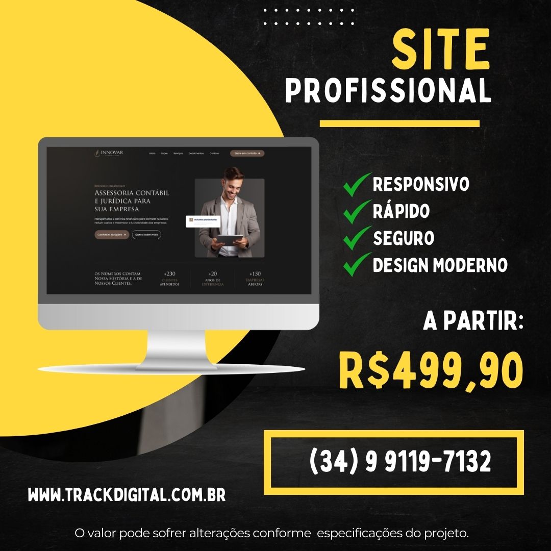 Criação de site Landing page Institucional Ecommerce