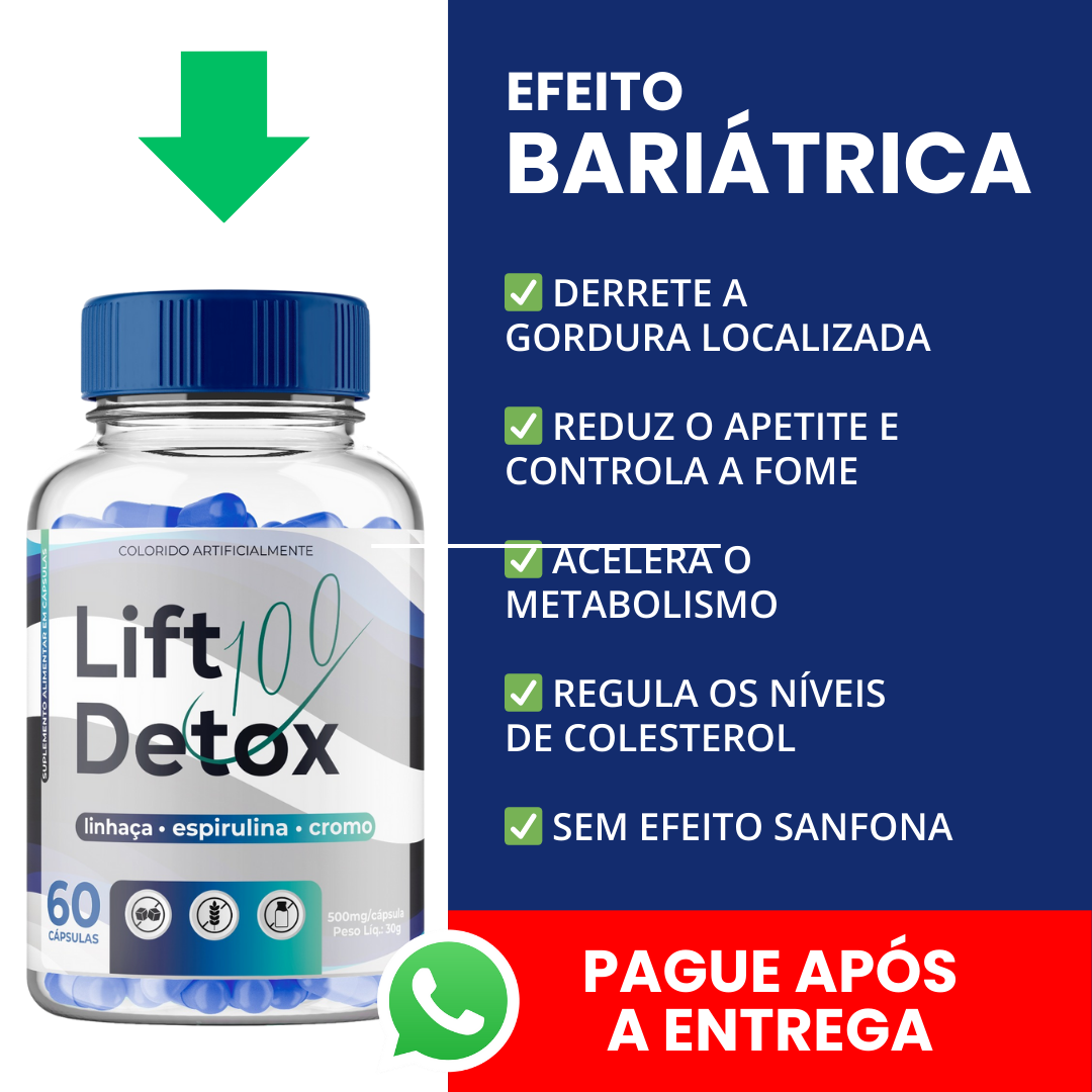 Suplemento para Emagrecer Lift 100Detox