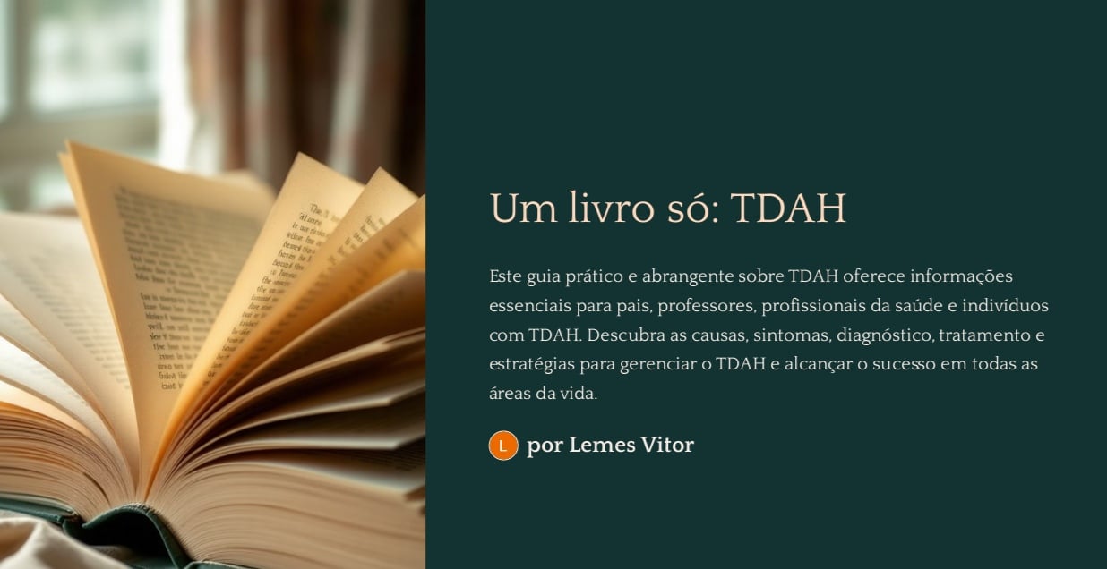 Livro informativo sobre TDH