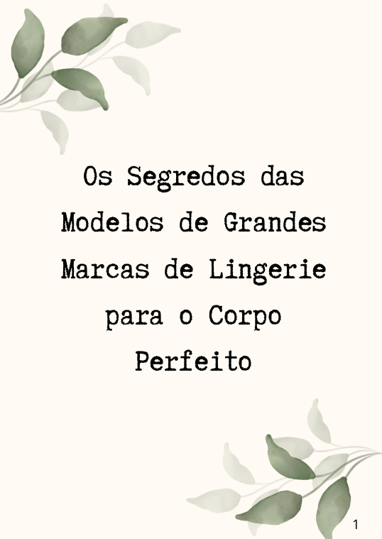 Como Obter o tão sonhado corpo de modelo