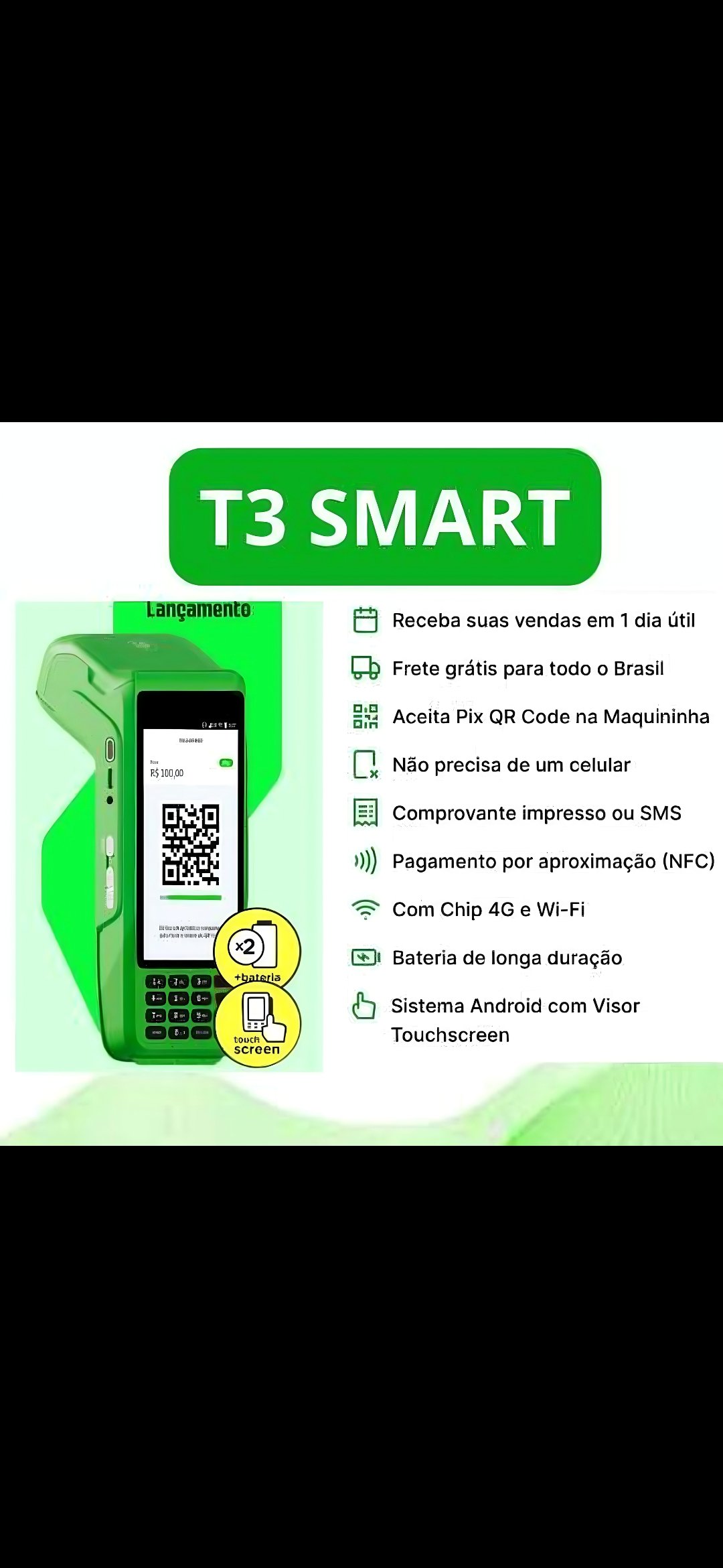 Maquininha da Ton T3 Smart ton Brother