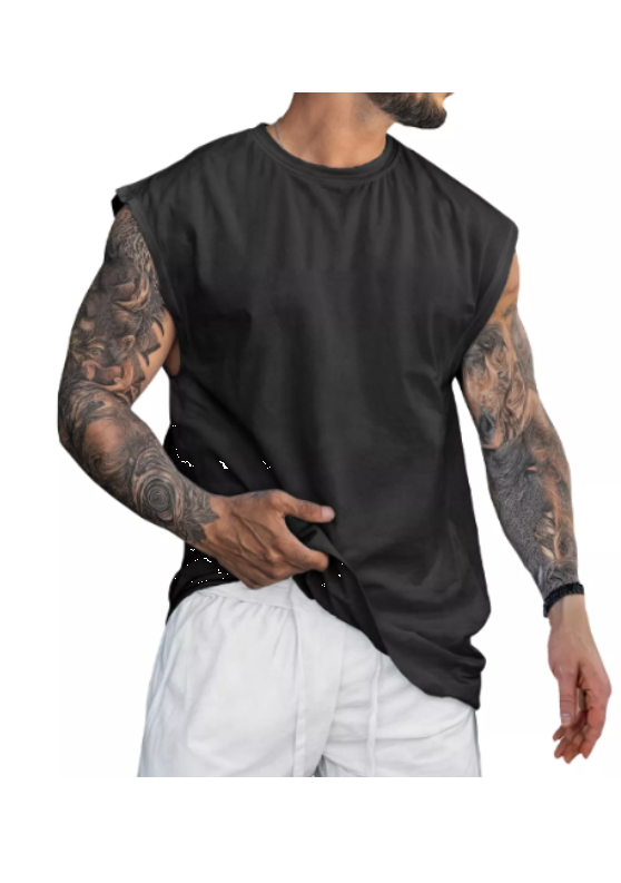 Camiseta Regata Oversized Masculina Streetwear Sport Cavada