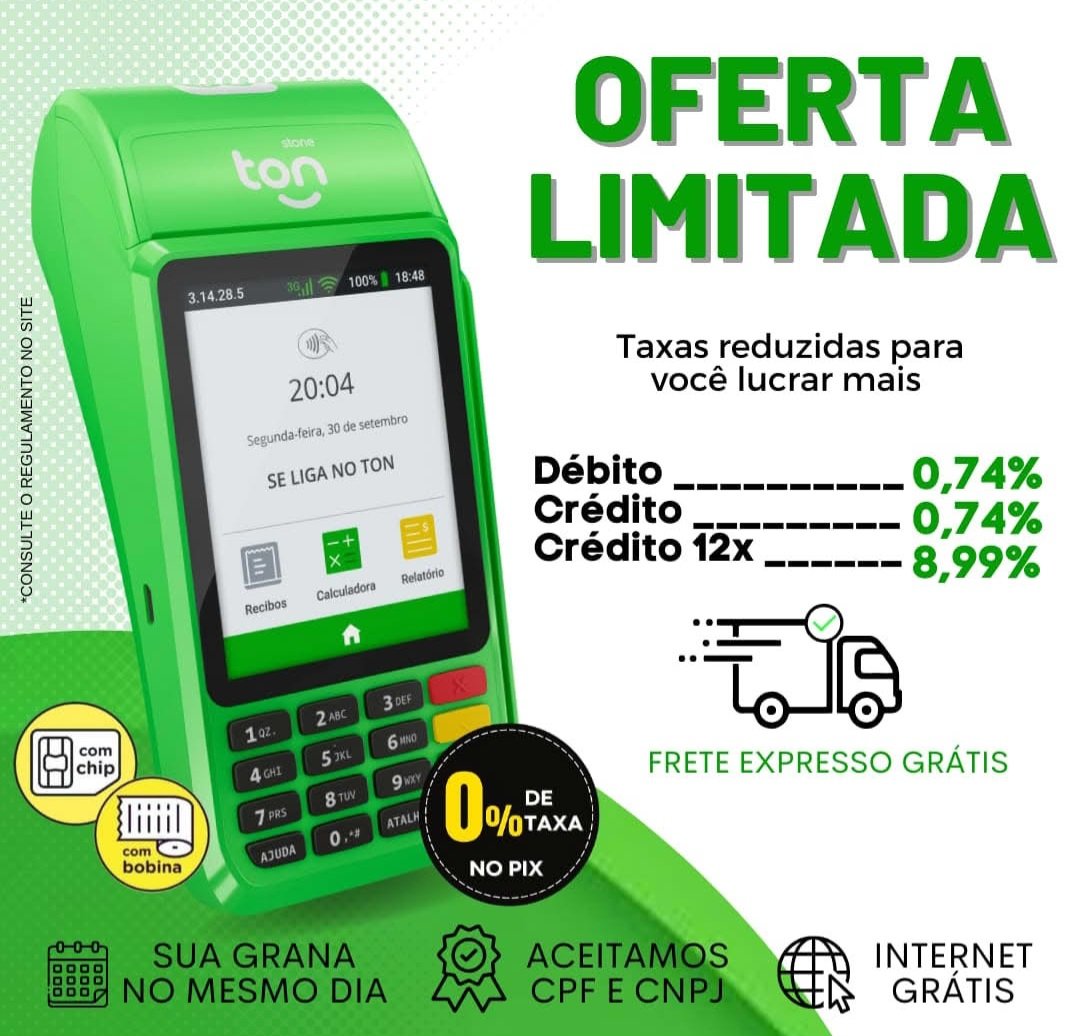 Maquininha da ton T3 smart