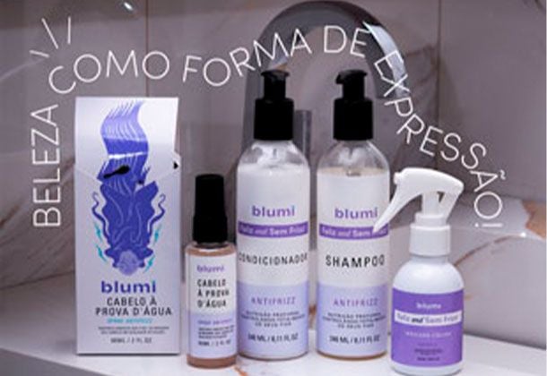 Blumi 3 em 1 - Blindagem do cabelo contra a água, Proteção térmica e AntiFrizz.