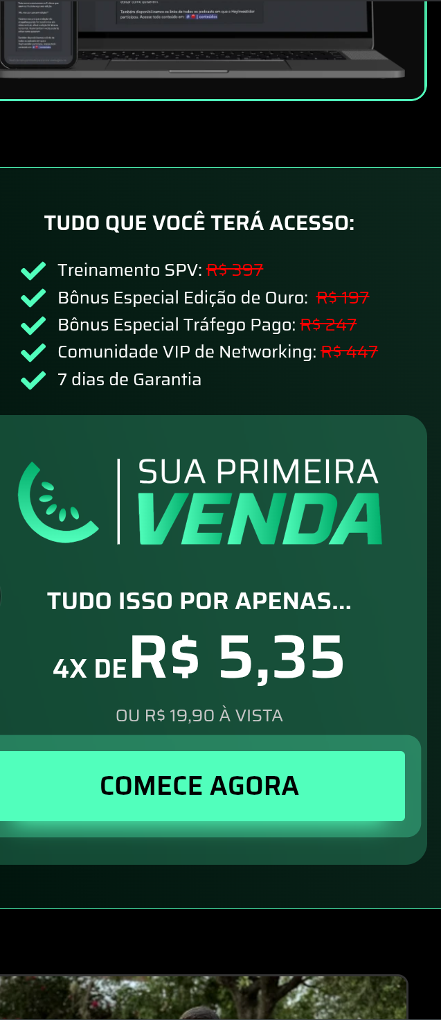 Primeira venda no mercado digital