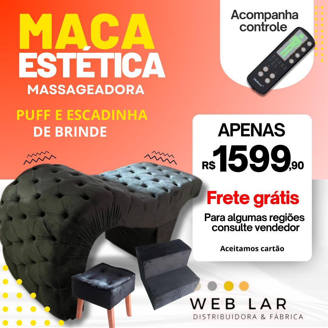 Maca de Estética com Captonê Massageadora