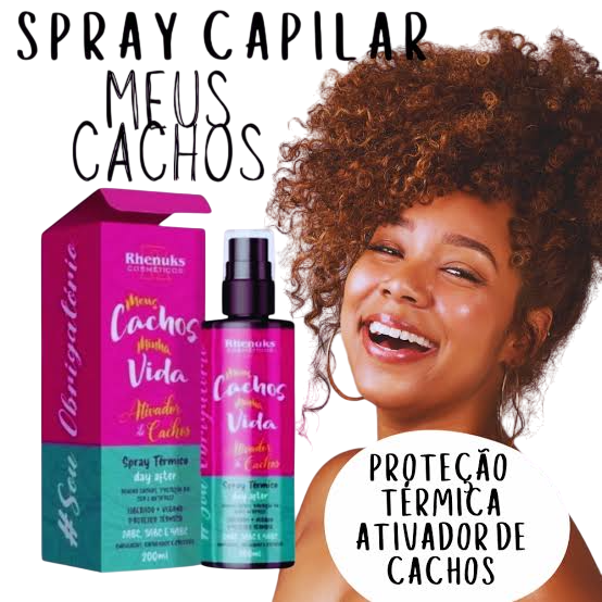 Ativador de cachos spray proteção térmica