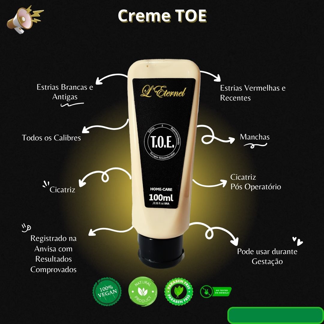 Creme para estrias Toe.