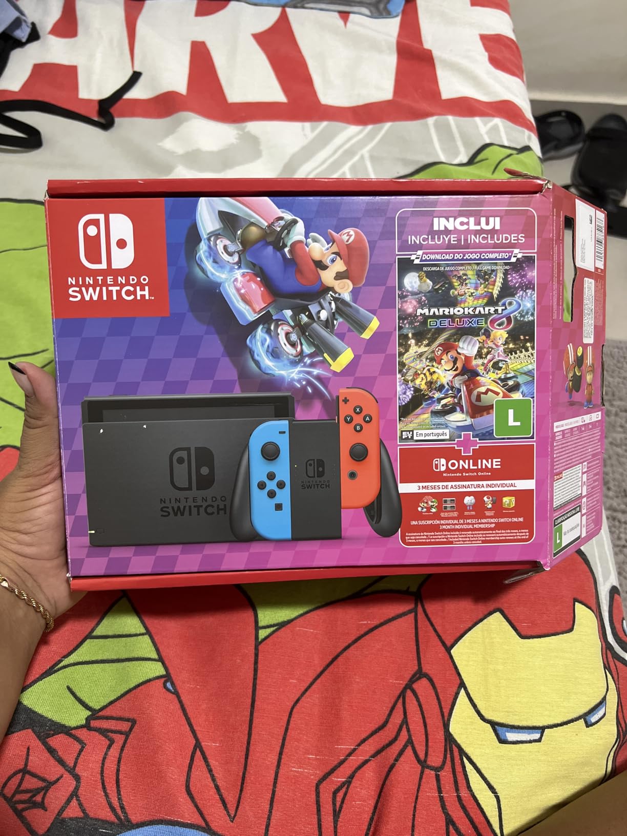 Nintendo switch novo lacrado!