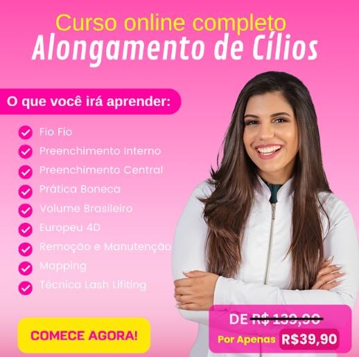 Escola dos Cílios - Curso de Extensão de Cílios do Básico ao Avançado