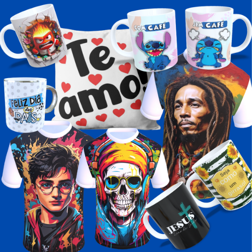 Pack de artes para canecas ou xicaras personalizadas