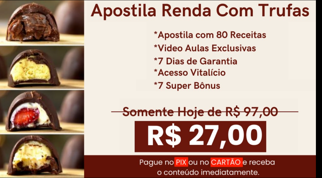 Apostila aprenda a fazer trufas