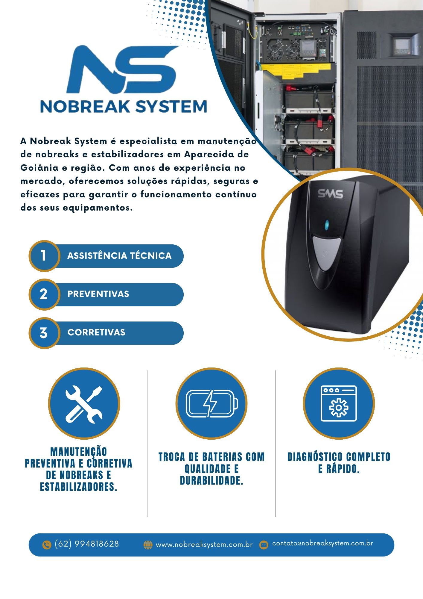 Assistências Técnica em Nobreaks e Estabilizadores