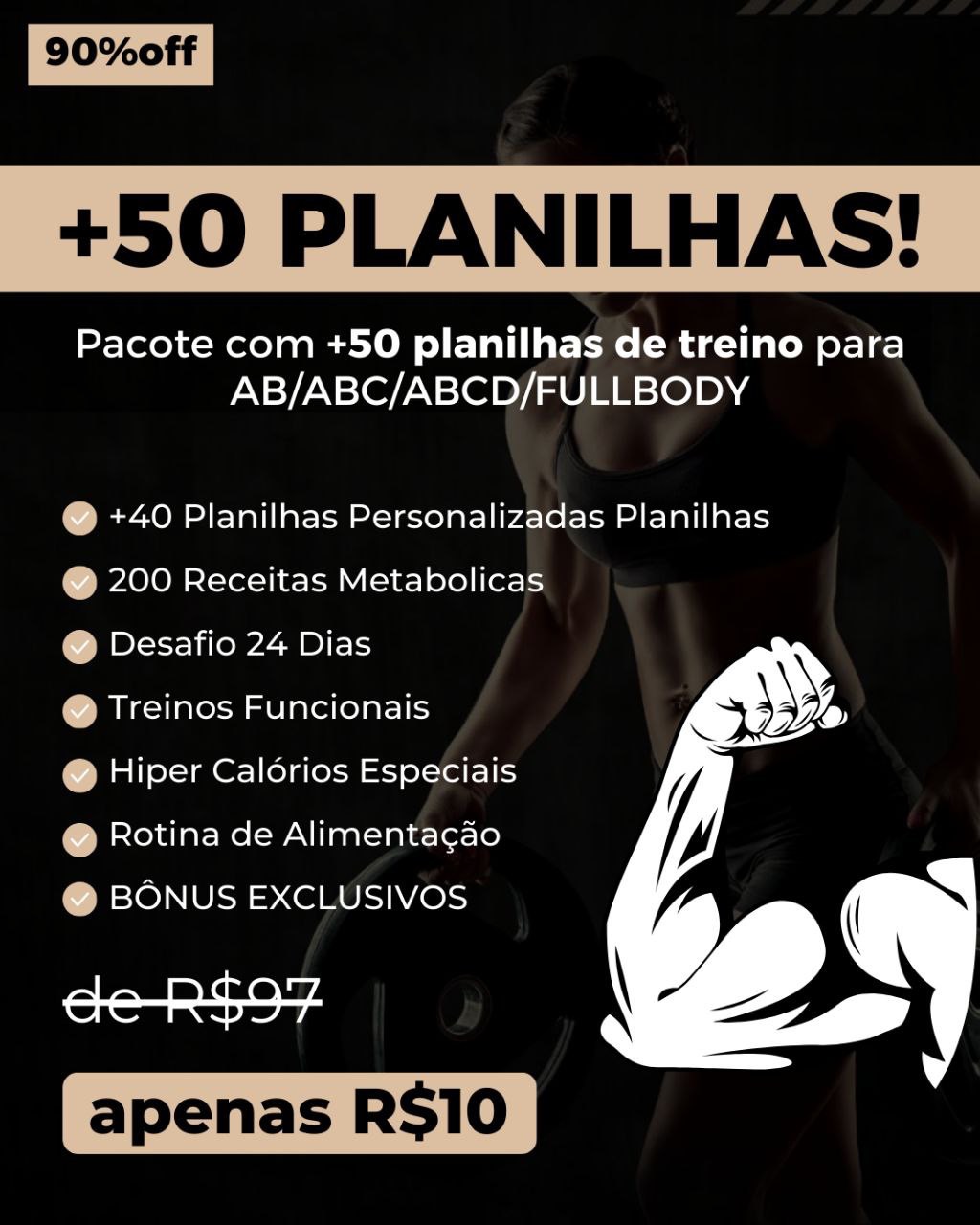 Fichas de Treino + vídeos : Transforme Seu Corpo Agora