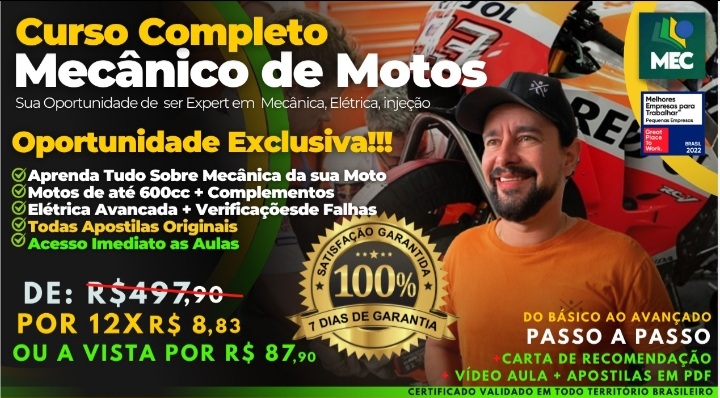 Curso Completo- Mecânico De Motos