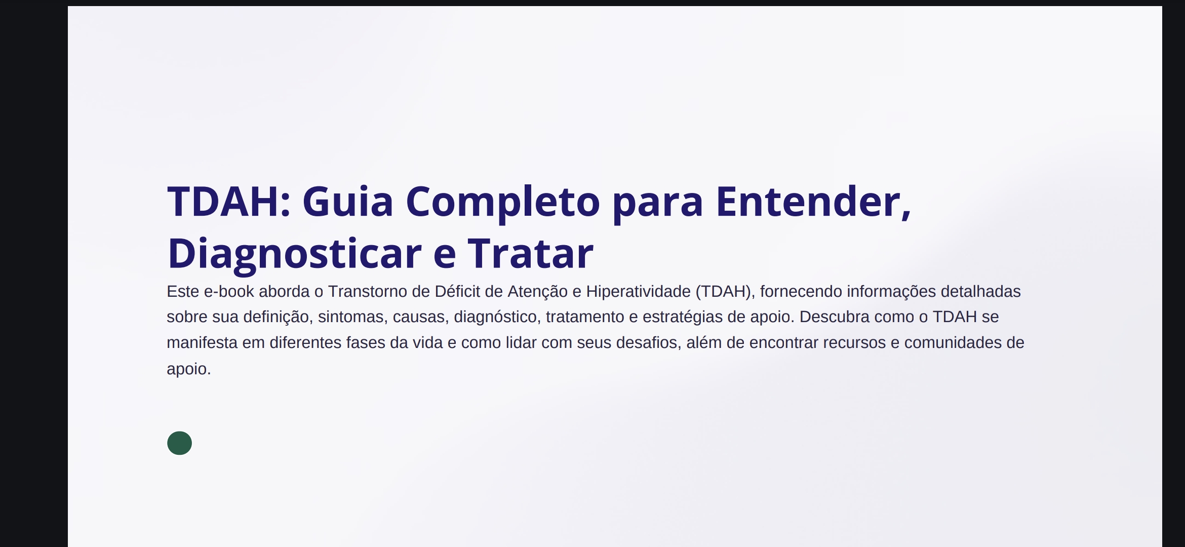 TDAH - Guia para Entender, Diagnosticar e Tratar