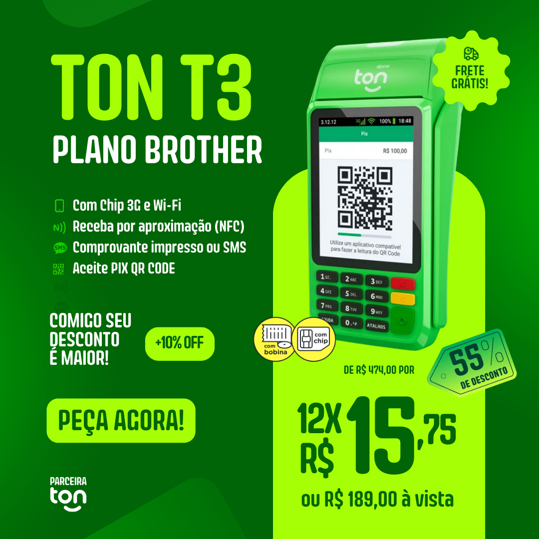 Maquininha do Tom com taxa de apenas 0,74%! Aproveite!