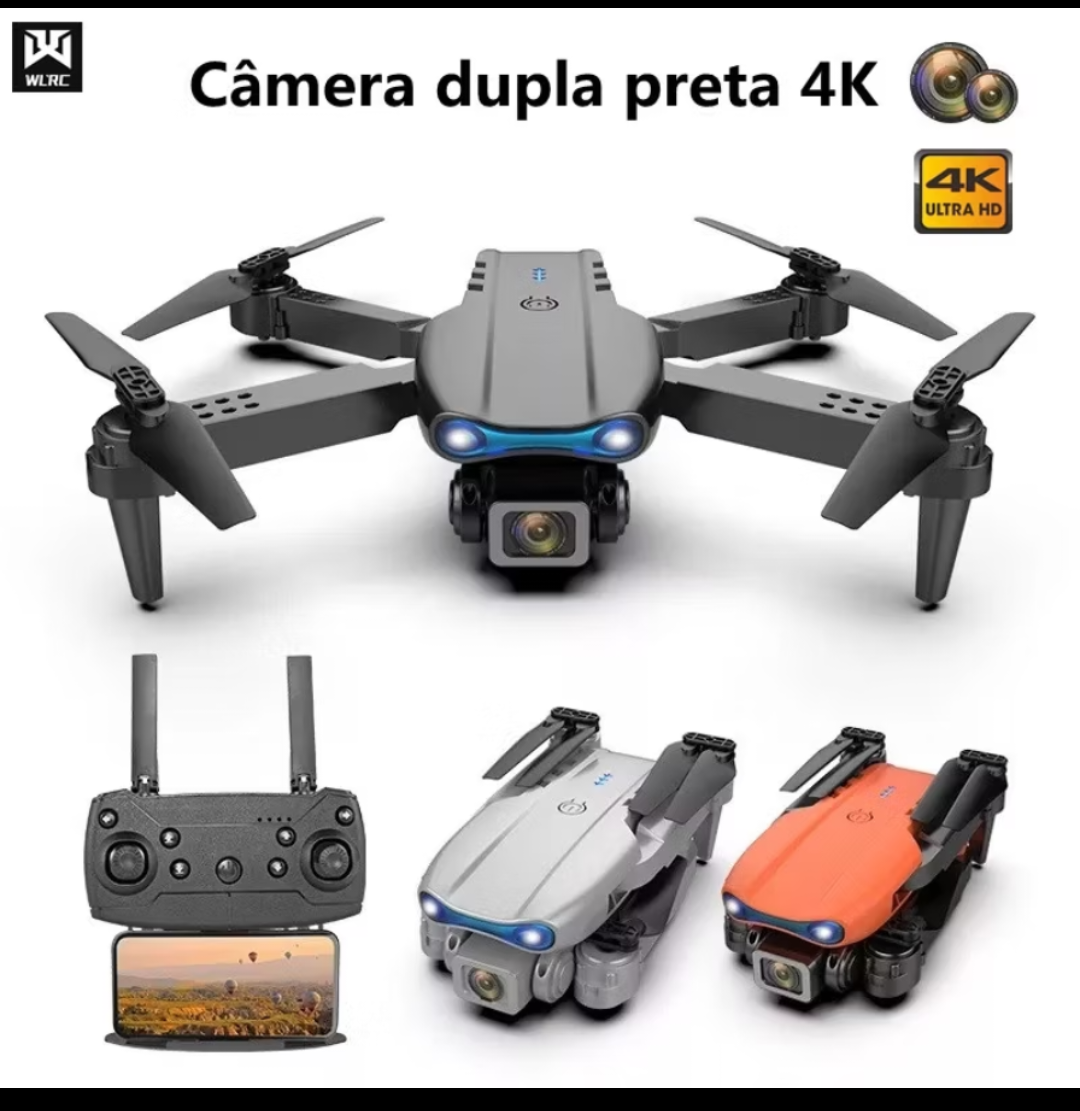 Drone de câmera 4k profissional de alta definição.