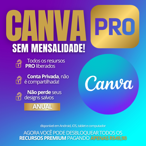 Canva Pro Anual - Premium