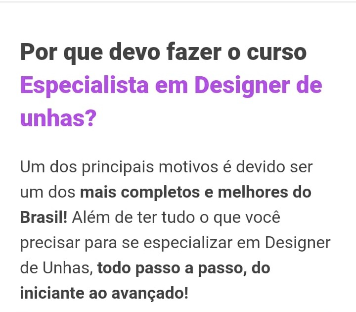 Curso sobre design de unhas.