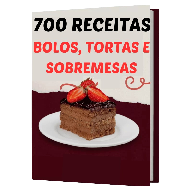 Ebook com 700 receitas passo a passo