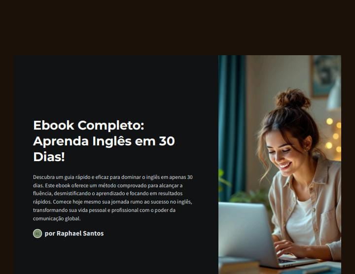 Aproveite agora o ebook completo para aprender ingles em 30 dias e comece hoje.