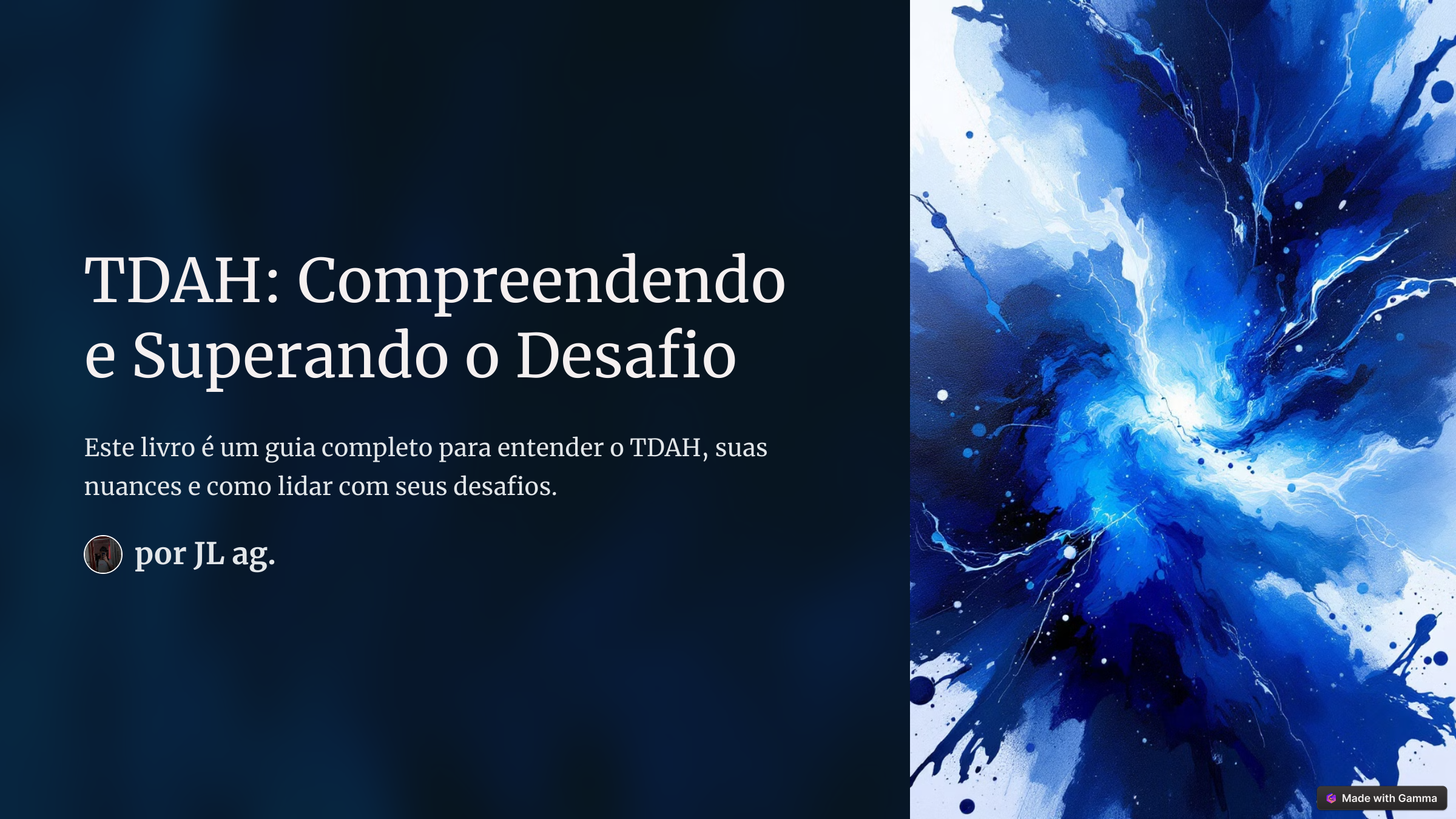 Ebook sobre TDH-transtorno, dessa vez explicado!