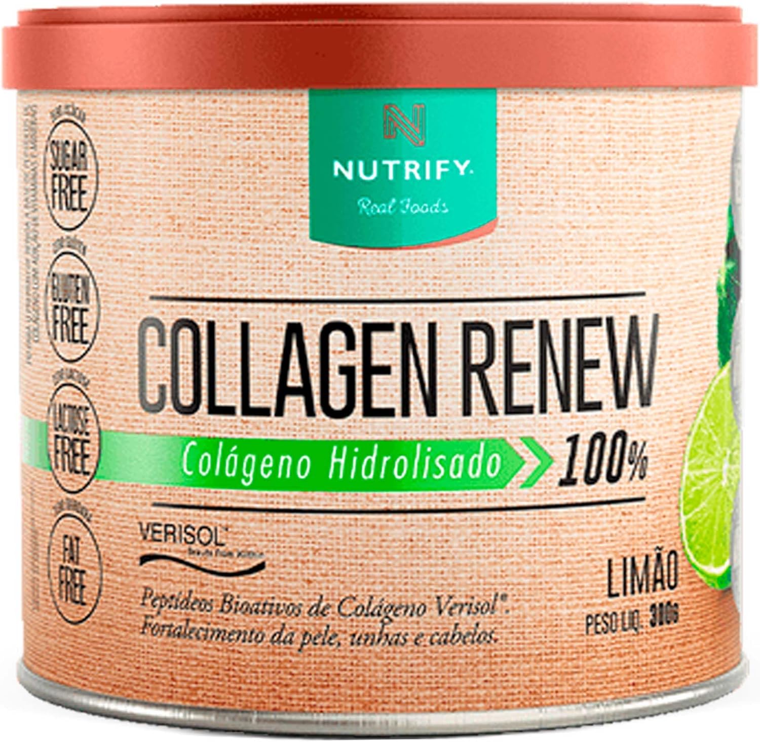 Collagen Renew Verisol - 300G Limão - Nutrify, Nutrify