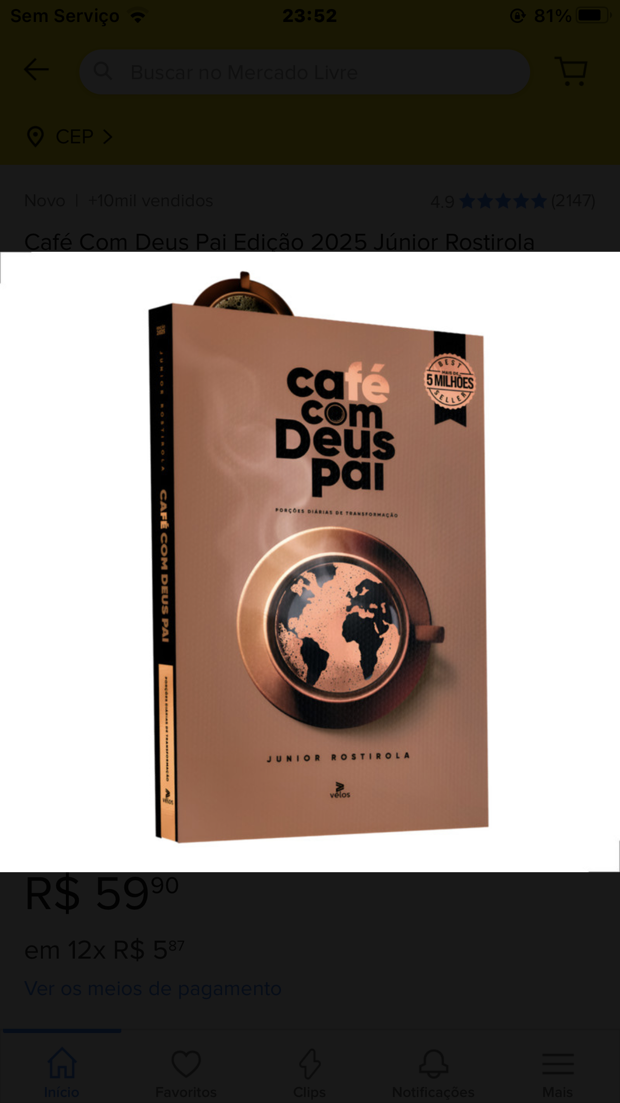 Livro café com Deus pai